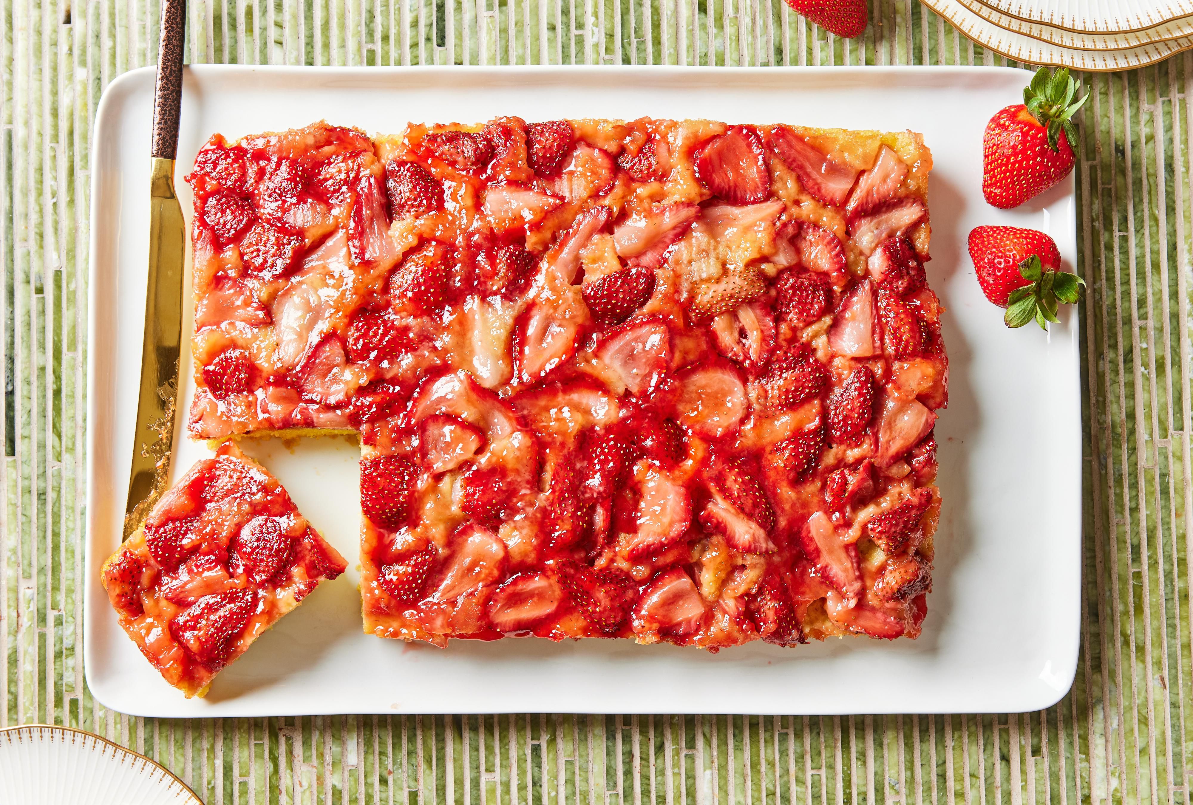 Strawberry Upside-Down Cake Recipe