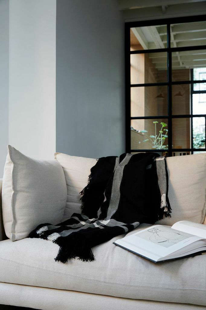 Monochromatic Plaid Blanket