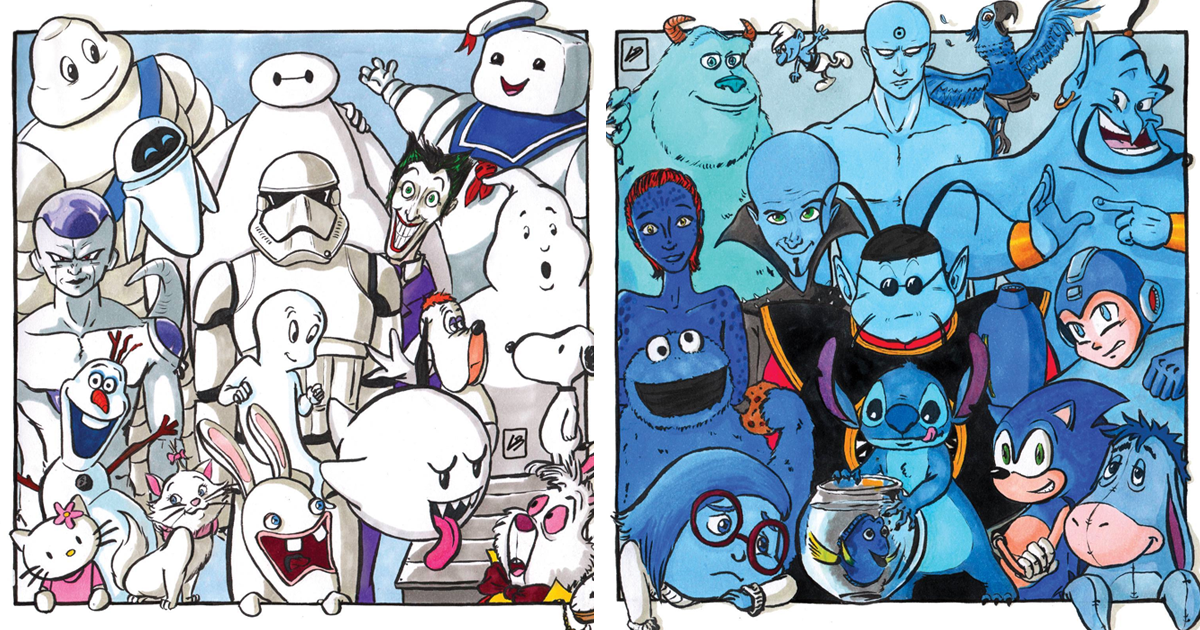 I Sorted Famous Characters By Color, And Here’s What I Got