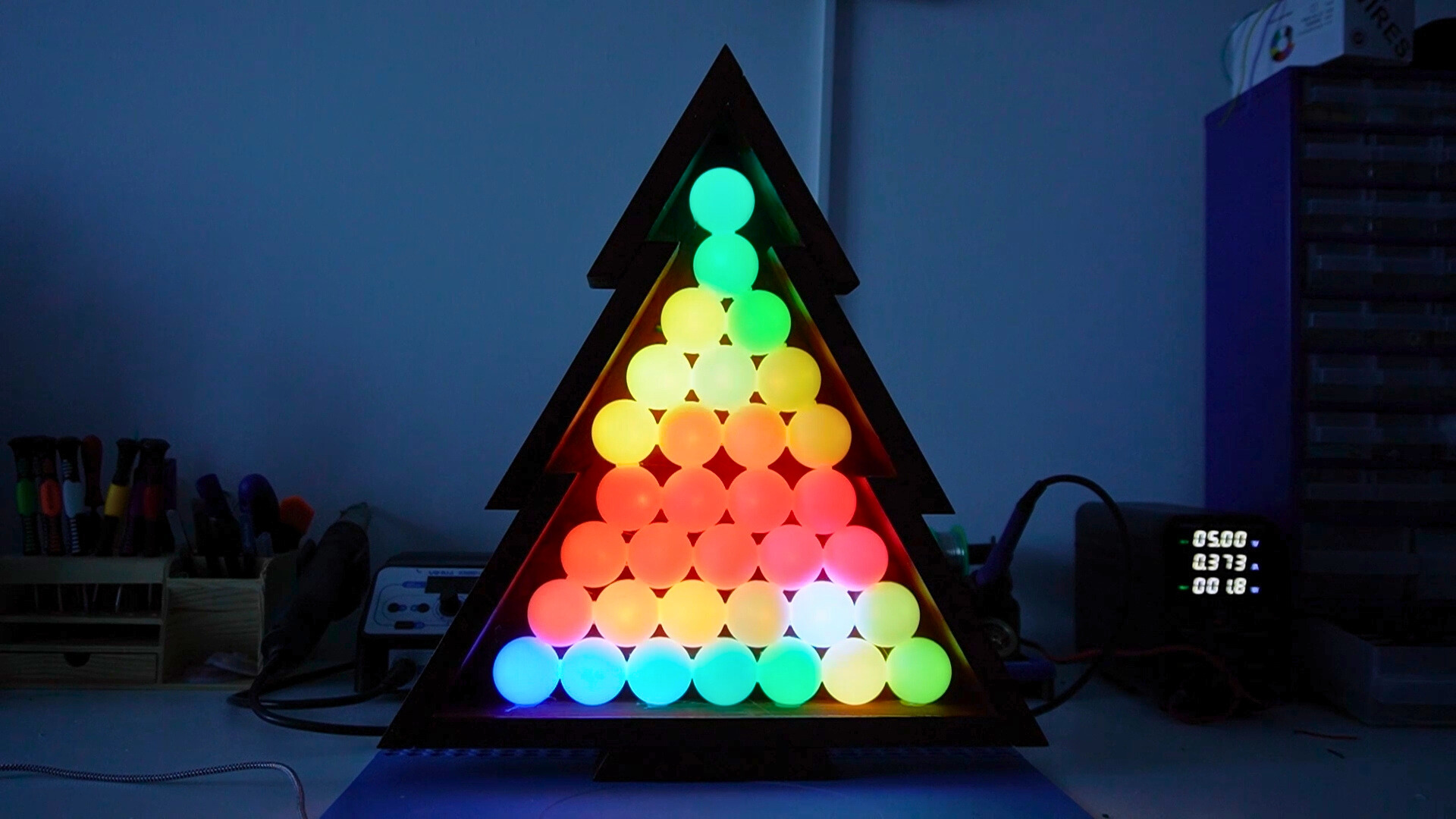 A Musically-Reactive LED Christmas Tree