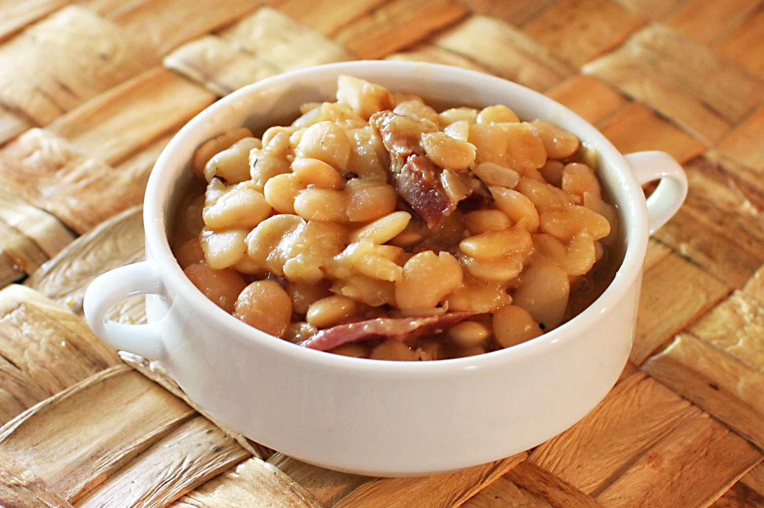 Slow-Cooker Baby Lima Beans With Ham Recipe