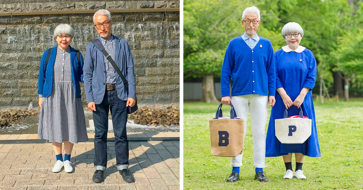 This Older Japanese Couple Wear Matching Outfits Every Day