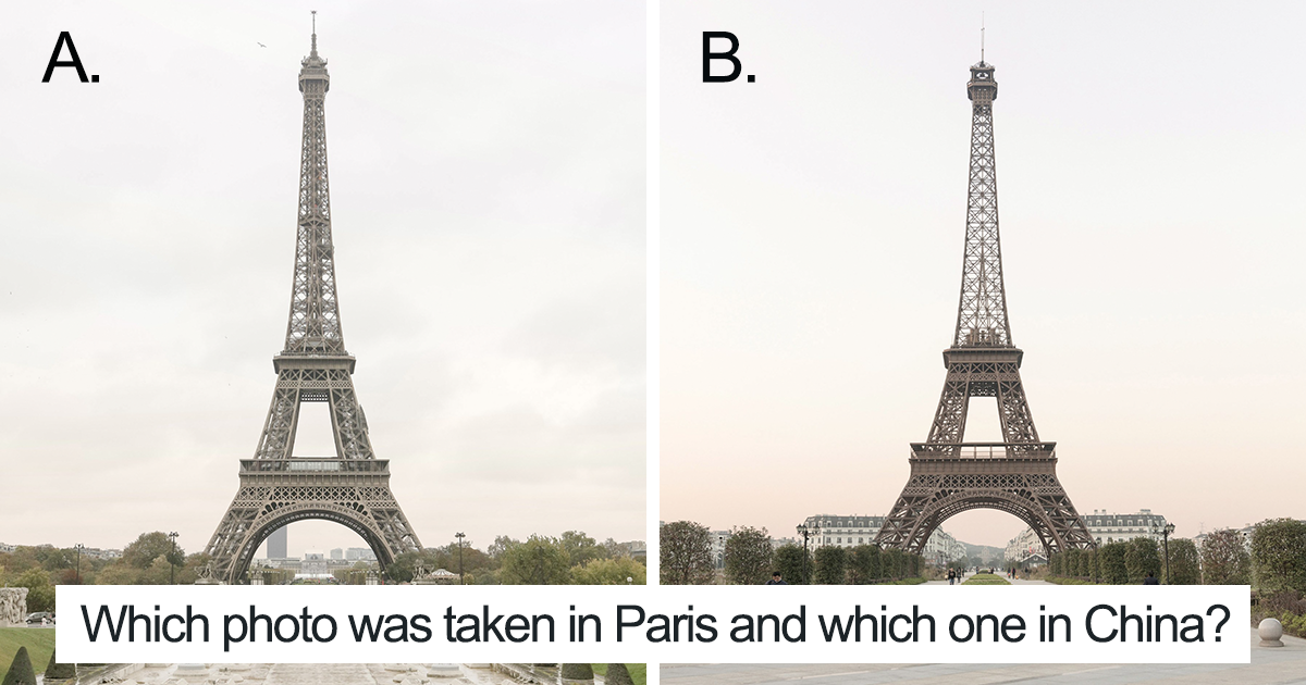 When Chinese Rip Offs Go Too Far: 40 Side-By-Side Pictures Of Paris, And Its Chinese Knockoff Look Awfully Similar