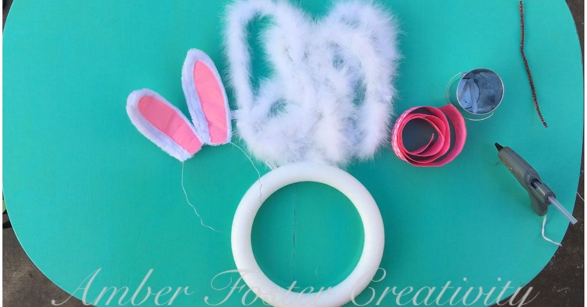 5 Minute Easter Bunny Wreath