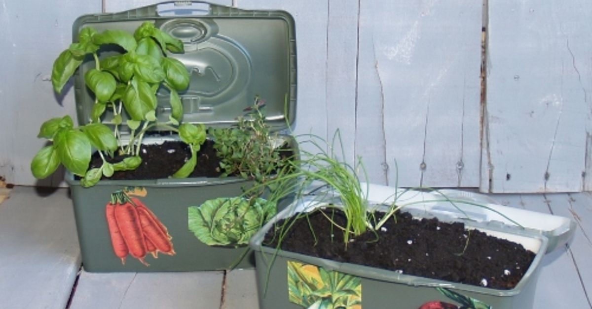 Portable Plastic Planter