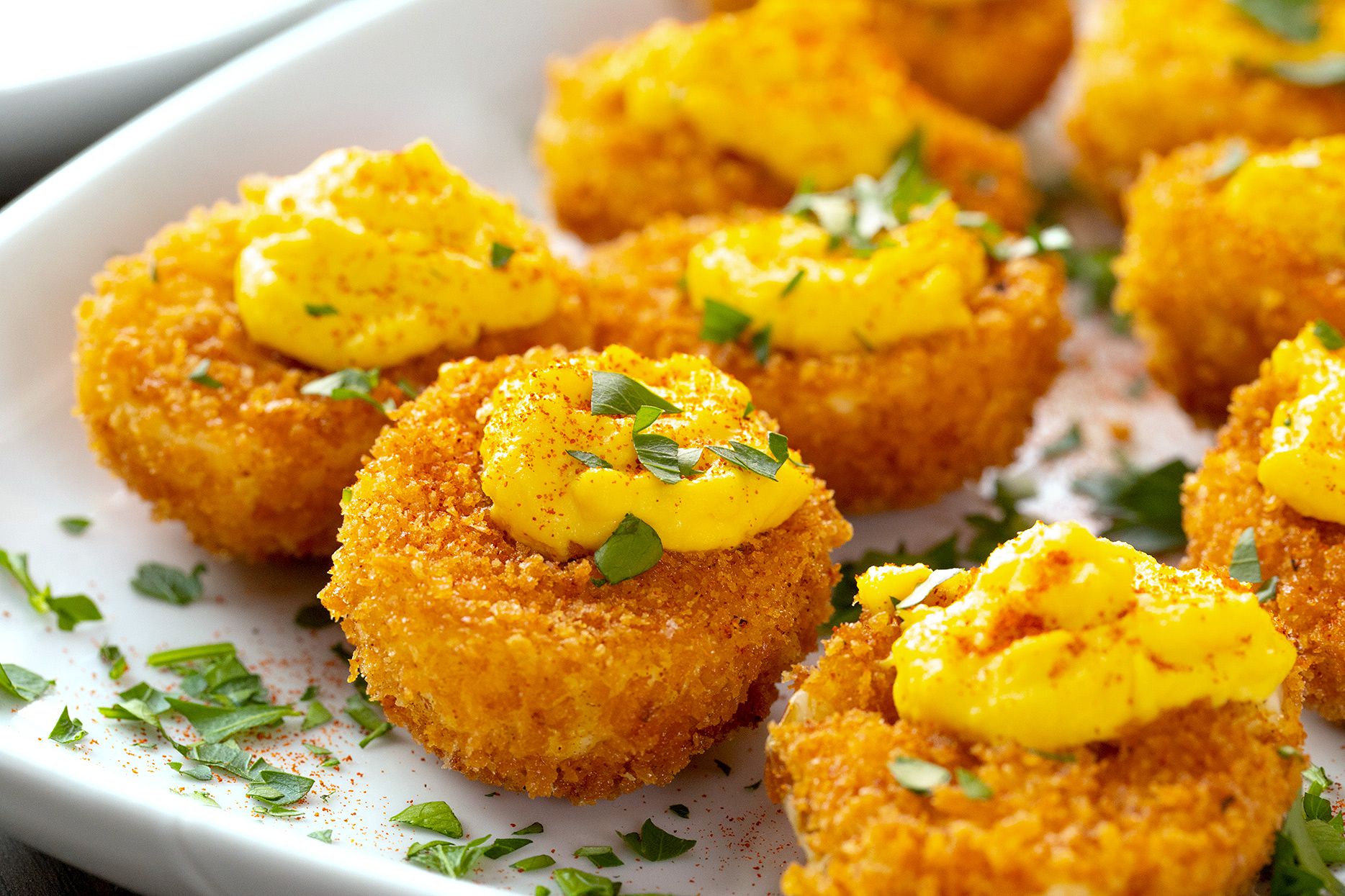 Deep-Fried Deviled Eggs