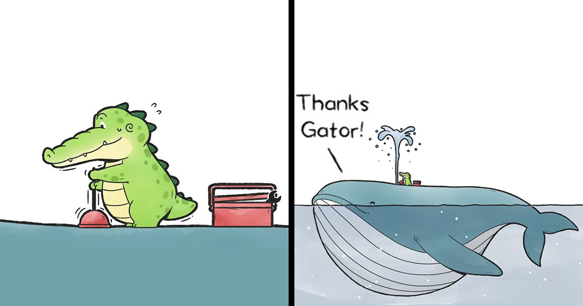 50 Comics About Adorable Animals That Set A Good Example For Us Humans