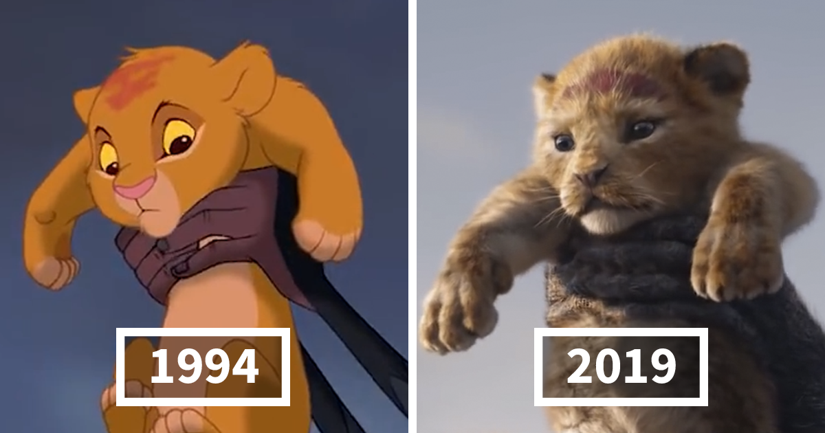 Somebody Compared The Lion King 2019 To The 1994 Animation Side By Side
