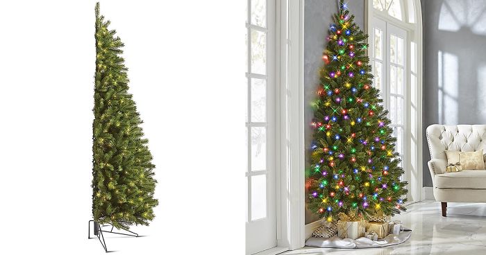 You Can Now Buy A ‘Half Christmas Tree’ If You Hate Decorating The Back And Want To Save Space